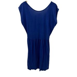 Sessun Royal Blue Tie Back Cotton Mini Summer Dress